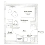 Miete 1 Schlafzimmer wohnung von 22 m² in Cologne