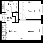 Rent 2 bedroom apartment of 50 m² in Aalborg Øst