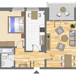 Rent 2 bedroom apartment of 58 m² in Düsseldorf