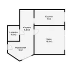 Rent 1 bedroom apartment of 44 m² in Poznan