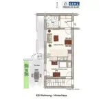 Vermietung einer 2 Zimmer Single-Wohnung, EG ca. 39,50 m², Terrasse und Gartenanteil in einem Wohnhaus mit 3 Wohneinheiten in 21279 Hollenstedt