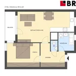 Rent 2 bedroom apartment of 58 m² in Brno