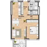 Rent 2 bedroom apartment of 48 m² in Graz