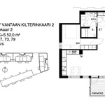 Rent 2 bedroom apartment of 52 m² in Vantaa