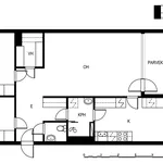 Vuokraa 3 makuuhuoneen asunto, 73 m² paikassa Helsinki