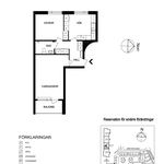 Rent 2 bedroom apartment of 61 m² in Gävle