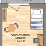 Miete 1 Schlafzimmer wohnung von 30 m² in Bremen