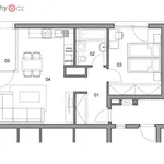 Pronajměte si 2 ložnic/e byt o rozloze 50 m² v Trhový Štěpánov