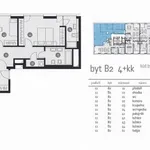 Pronajměte si 4 ložnic/e byt o rozloze 129 m² v Prague