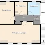 Miete 3 Schlafzimmer wohnung von 68 m² in Falkenhain