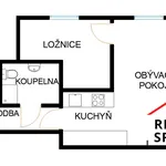 Pronájem moderního bytu s parkováním 2+kk, 42m2, ul. Otická, Opava