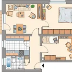 Miete 3 Schlafzimmer wohnung von 60 m² in Gelsenkirchen