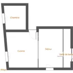 Appartement de 35 m² avec 2 chambre(s) en location à Aubagne