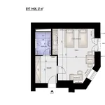 Rent 1 bedroom apartment of 37 m² in Brno