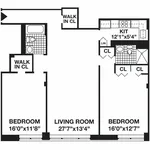 Rent 2 bedroom apartment of 95 m² in New York