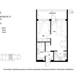 Rent 2 bedroom apartment of 48 m² in Vantaa