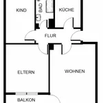 Miete 4 Schlafzimmer wohnung von 59 m² in Gelsenkirchen