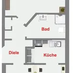 Siegburg-Zange: Schöne 2-Zimmer-Wohnung mit großem Balkon, Garage