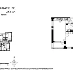 Rent 2 bedroom apartment of 47 m² in Vantaa