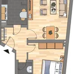 Miete 2 Schlafzimmer wohnung von 46 m² in Kiel