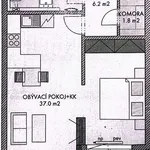 Pronajměte si 2 ložnic/e byt o rozloze 58 m² v Praha