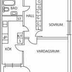 Hyr ett 2-rums lägenhet på 65 m² i Ellös