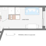 Appartement de 27 m² avec 2 chambre(s) en location à Nice