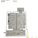 Pronajměte si 2 ložnic/e byt o rozloze 47 m² v Praha