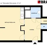 Rent 1 bedroom apartment of 41 m² in Brno