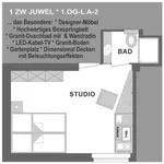 Miete 1 Schlafzimmer wohnung von 18 m² in Mainz