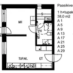 Rent 2 bedroom apartment of 38 m² in Lahti