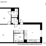 Rent 2 bedroom apartment of 56 m² in Lappeenranta