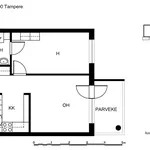 Rent 2 bedroom apartment of 44 m² in Tampere