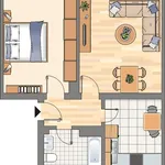 Miete 2 Schlafzimmer wohnung von 46 m² in Dortmund