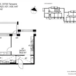 Vuokraa 2 makuuhuoneen asunto, 44 m² paikassa Tampere