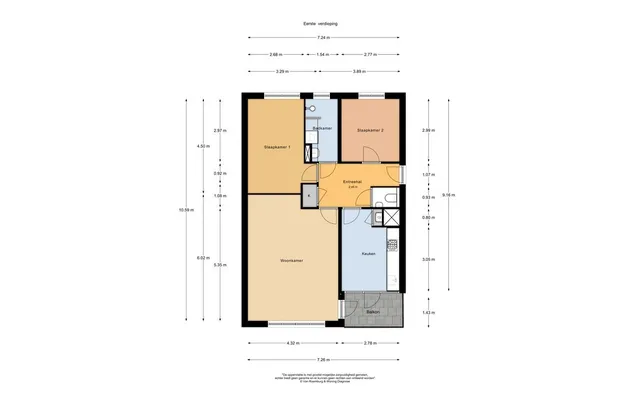 Huur 1 slaapkamer appartement van 70 m² in amsterdam