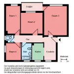 Miete 4 Schlafzimmer wohnung von 85 m² in Kamen