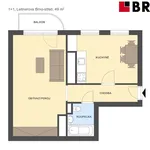 Rent 1 bedroom apartment of 49 m² in Brno