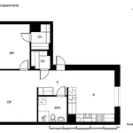 Rent 2 bedroom apartment of 56 m² in Lappeenranta