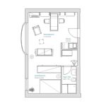 Miete 1 Schlafzimmer wohnung von 38 m² in Frankfurt