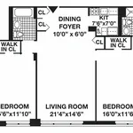 Rent 2 bedroom apartment of 98 m² in New York