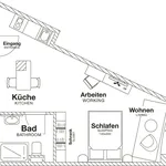 Miete 1 Schlafzimmer wohnung von 30 m² in Frankfurt am Main