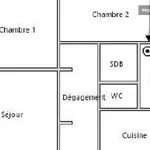 Appartement de 63 m² avec 2 chambre(s) en location à Strasbourg