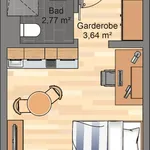 Miete 1 Schlafzimmer wohnung von 22 m² in Bremen