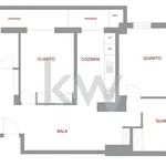 Rent 3 bedroom apartment of 82 m² in Braga