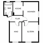 Miete 3 Schlafzimmer wohnung von 55 m² in Gelsenkirchen