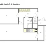 Rent 2 bedroom apartment of 46 m² in Praha