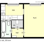 Hyr ett 1-rums lägenhet på 30 m² i Trelleborg