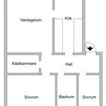 Hyr ett 3-rums lägenhet på 82 m² i Halmstad