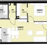 Miete 2 Schlafzimmer wohnung von 59 m² in Deutsch-Wagram